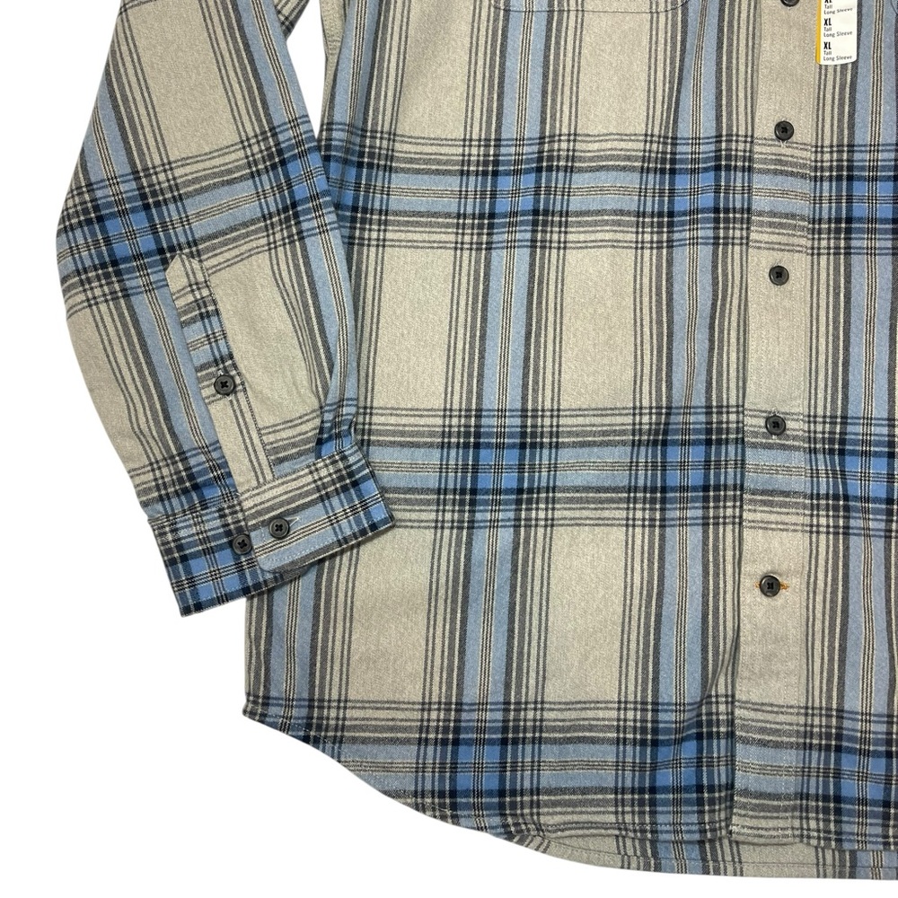 Carhartt Men’s Loose Fit Heavyweight Flannel Long-Sleeve Plaid Shirt - Picture 7 of 16